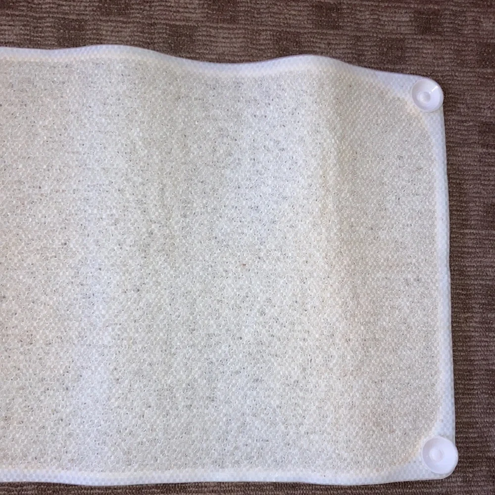 Anti Slip Bathtub Mat Off White Cream